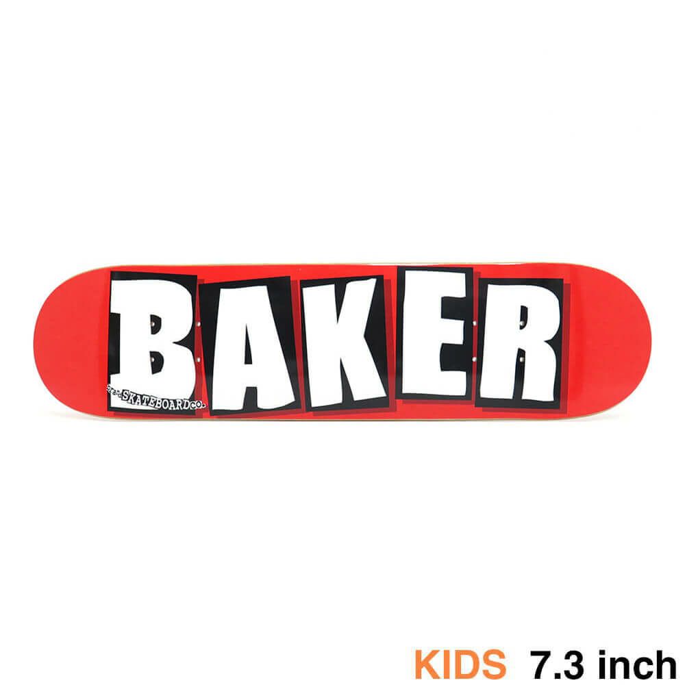 BAKER DECK ベイカー デッキ（子供用） TEAM BRAND LOGO RED/WHITE 7.3 スケートボード スケボー