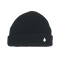 COLOR COMMUNICATIONS KNITCAP カラーコミュニケーションズ ニットキャップ DRIP EMB CUFF BLACK 