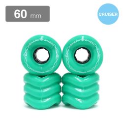 SHARK WHEEL SOFT WHEEL シャークウィール ソフトウィール CALIFORNIA ROLL（78A） ターコイズ 60mm-1