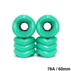 SHARK WHEEL SOFT WHEEL シャークウィール ソフトウィール CALIFORNIA ROLL（78A） ターコイズ 60mm-1