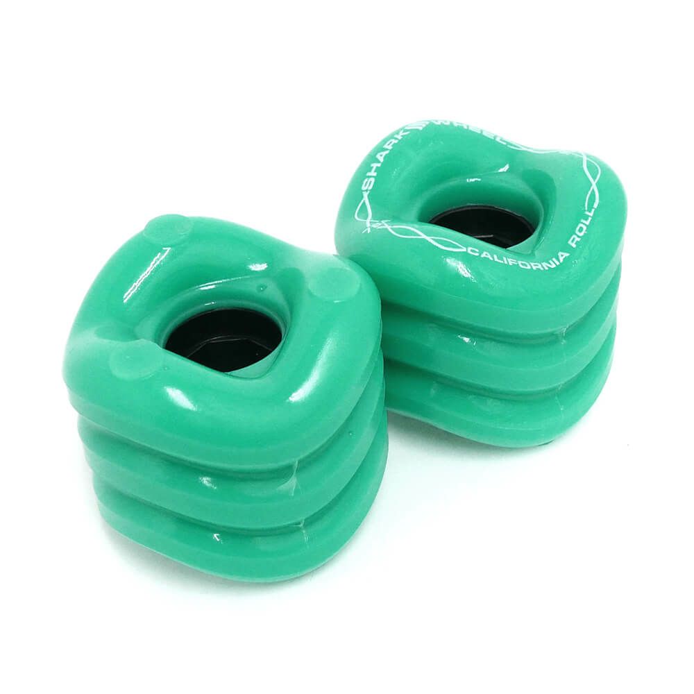 SHARK WHEEL SOFT WHEEL シャークウィール ソフトウィール CALIFORNIA ROLL（78A） ターコイズ 60mm-2