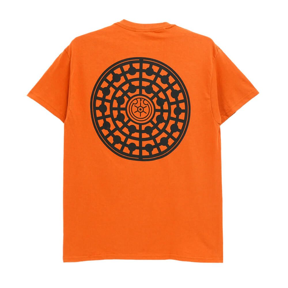 TRAFFIC T-SHIRT トラフィック Tシャツ TRAFFIC X COLOR COMMUNICATIONS MANHOLE ORANGE 