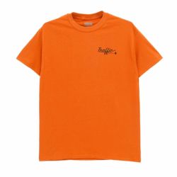 TRAFFIC T-SHIRT トラフィック Tシャツ TRAFFIC X COLOR COMMUNICATIONS MANHOLE ORANGE 1