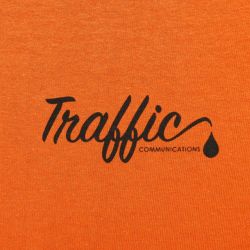 TRAFFIC T-SHIRT トラフィック Tシャツ TRAFFIC X COLOR COMMUNICATIONS MANHOLE ORANGE 2