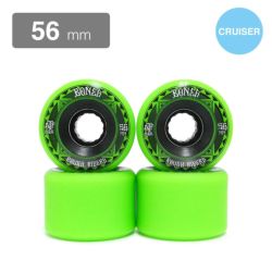 クルージング用 BONES SOFT WHEEL ボーンズ ソフトウィール ATF ROUGH RIDERS RUNNERS 緑 56mm