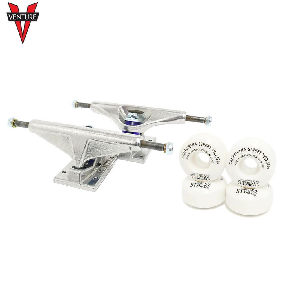 足回りセット VENTURE SET ベンチャー トラック＆ウィール＆ベアリングセット（トリック用） スケートボード スケボー 1