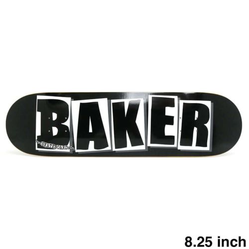 BAKER DECK ベイカー デッキ TEAM BRAND LOGO BLACK/WHITE 8.25