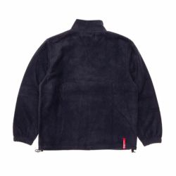 COLOR COMMUNICATIONS JACKET カラーコミュニケーションズ ジャケット DRIP EMB 1/4 ZIP FLEECE NAVY 4