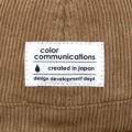 COLOR COMMUNICATIONS HAT カラーコミュニケーションズ ハット COTTON TAG METRO CORD BROWN 4