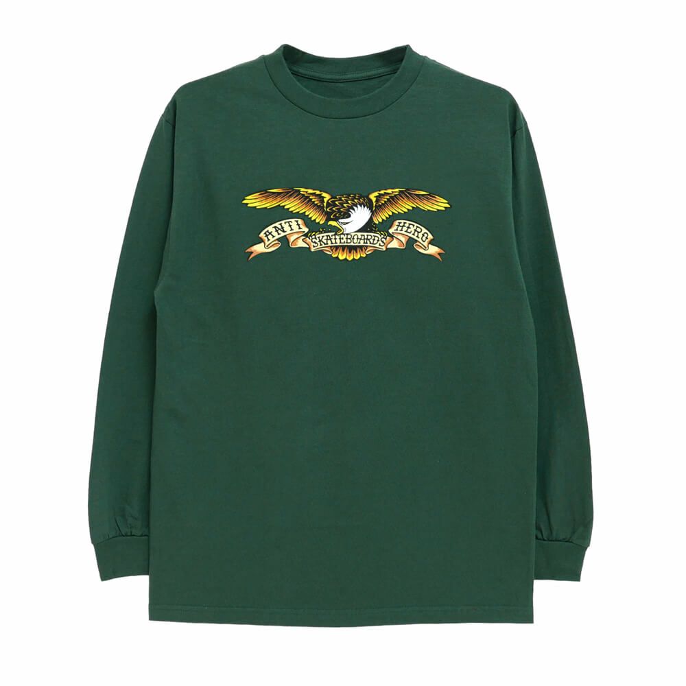 ANTIHERO LONG SLEEVE アンチヒーロー ロングスリーブTシャツ EAGLE FOREST GREEN 