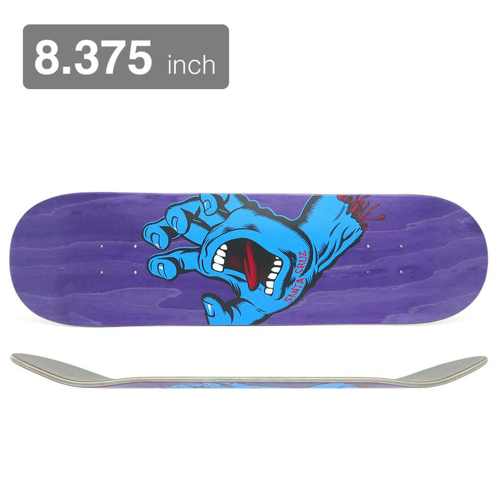 SANTA CRUZ DECK サンタクルーズ デッキ TEAM SCREAMING HAND PURPLE STAIN 8.375