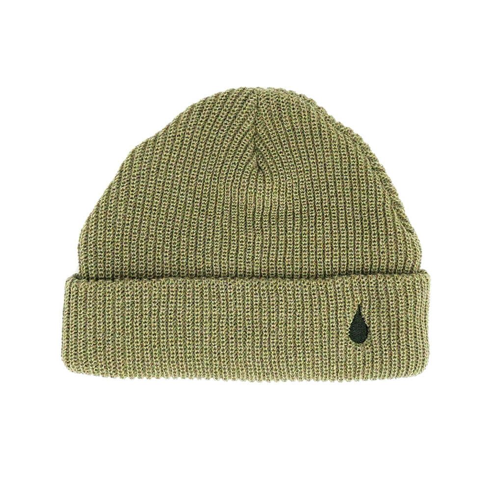 COLOR COMMUNICATIONS KNITCAP カラーコミュニケーションズ ニットキャップ DRIP EMB CUFF MOCA