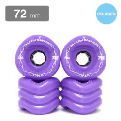 クルージング用 SHARK WHEEL SOFT WHEEL シャークウィール ソフトウィール DNA（78A） PURPLE 72mm