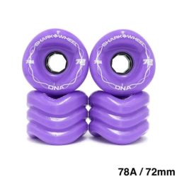 クルージング用 SHARK WHEEL SOFT WHEEL シャークウィール ソフトウィール DNA（78A） PURPLE 72mm