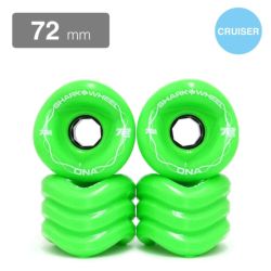 クルージング用 SHARK WHEEL SOFT WHEEL シャークウィール ソフトウィール DNA（78A） GECKO GREEN 72mm