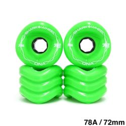 クルージング用 SHARK WHEEL SOFT WHEEL シャークウィール ソフトウィール DNA（78A） GECKO GREEN 72mm