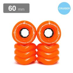 クルージング用 SHARK WHEEL SOFT WHEEL シャークウィール ソフトウィール CALIFORNIA ROLL（78A） ORANGE 60mm