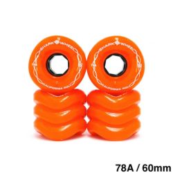 クルージング用 SHARK WHEEL SOFT WHEEL シャークウィール ソフトウィール CALIFORNIA ROLL（78A） ORANGE 60mm