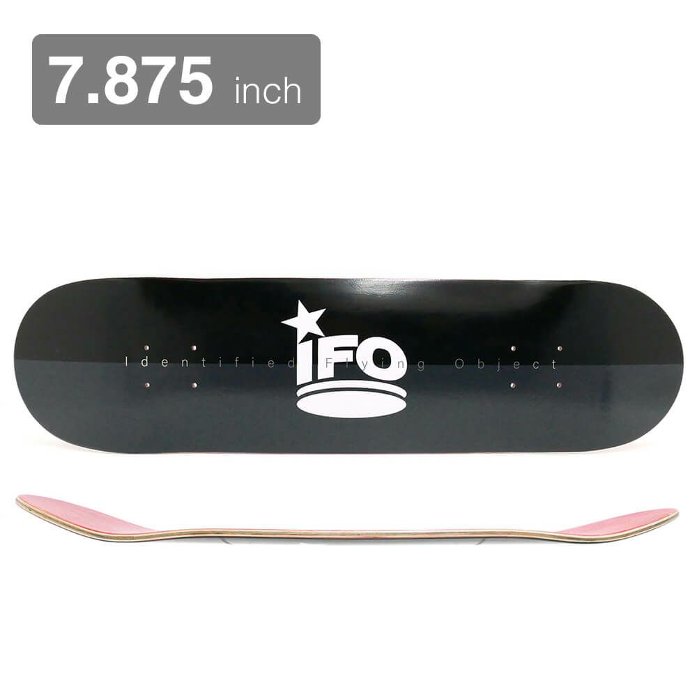 IFO DECK アイエフオーデッキ TEAM THE LOGO BLACK 7.875