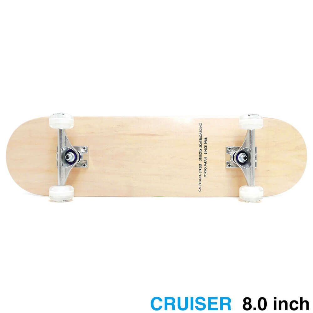 CALIFORNIA STREET カリフォルニアストリート コンプリートセット（スケートボード完成品） SIMPLE CLEAR 8.0（クルーザー） ブランク
