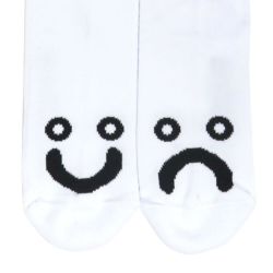 POLAR SOCKS ポーラー ソックス 靴下 HAPPY SAD WHITE 4