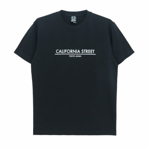 【購入金額 30,000円 以上で 1円】 CALIFORNIA STREET T-SHIRT カリフォルニアストリート Tシャツ LOGO BAR BLACK