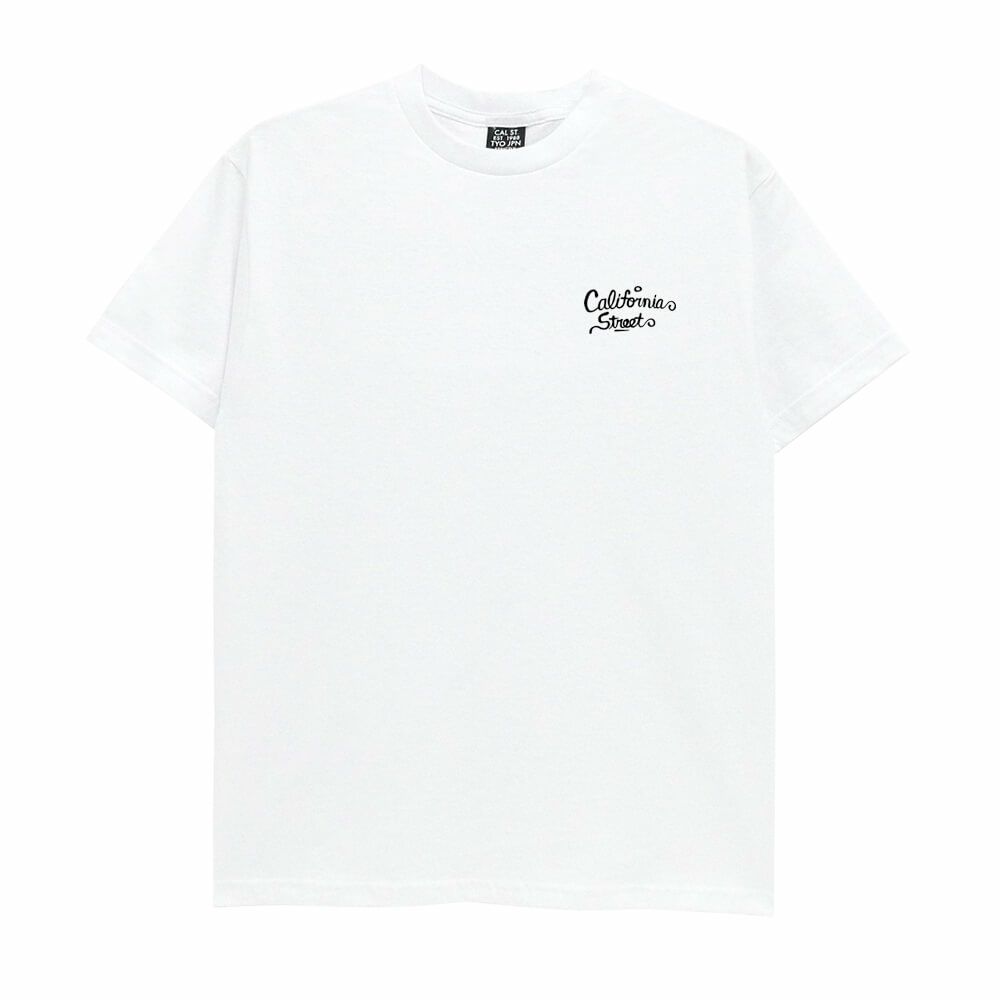 【購入金額 30,000円 以上で 1円】 CALIFORNIA STREET T-SHIRT カリフォルニアストリート Tシャツ HUNTING by ESOW WHITE-01