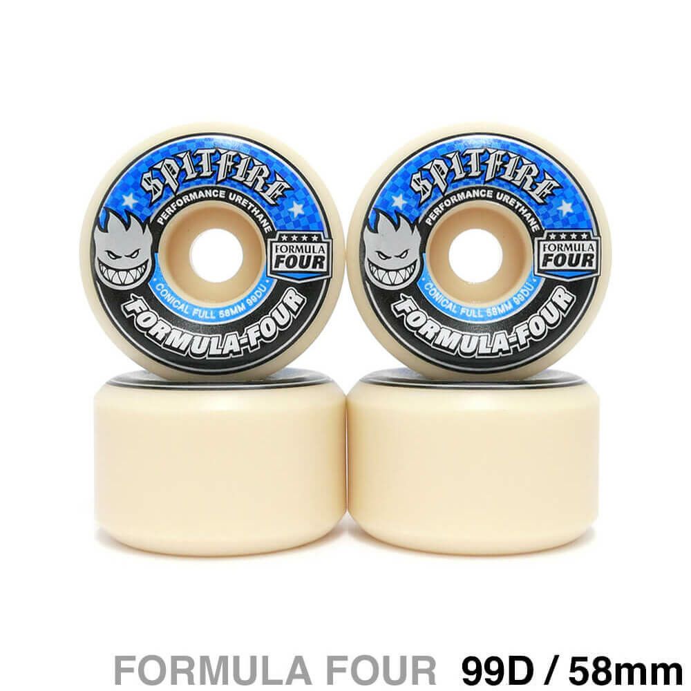 SPITFIRE WHEEL スピットファイヤー ウィール FORMULA FOUR (F4) CONICAL FULL 99D 58mm