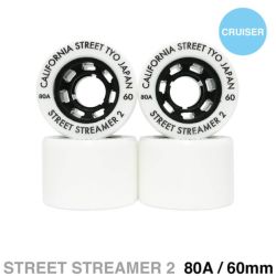 クルージング用 CALIFORNIA STREET SOFT WHEEL カリフォルニアストリート ソフトウィール STREET STREAMER 2 60mm