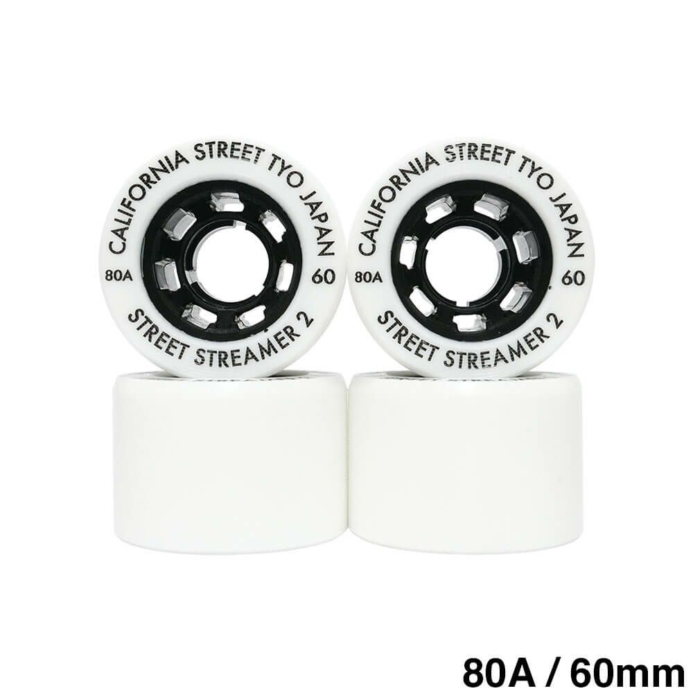 クルージング用 CALIFORNIA STREET SOFT WHEEL カリフォルニアストリート ソフトウィール STREET STREAMER 2 60mm