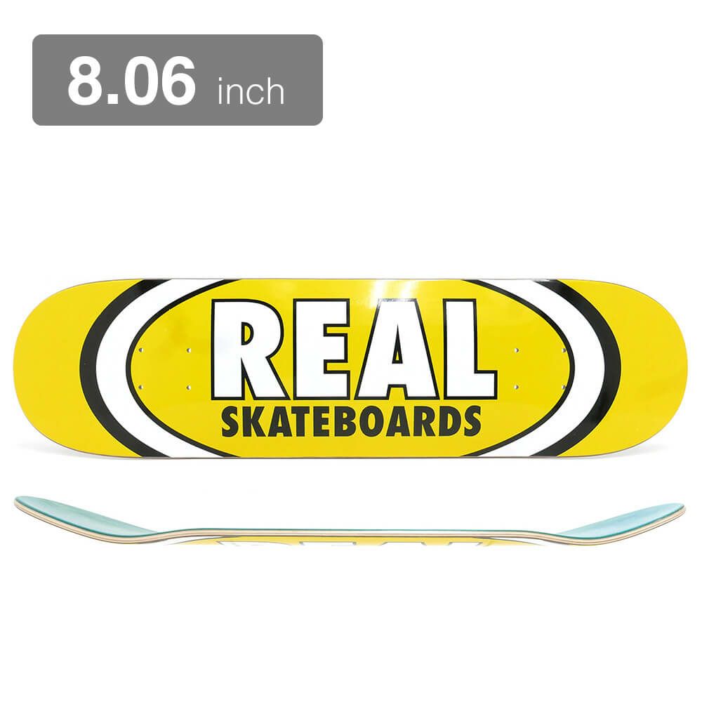 REAL DECK リアル デッキ TEAM CLASSIC OVAL YELLOW 8.06