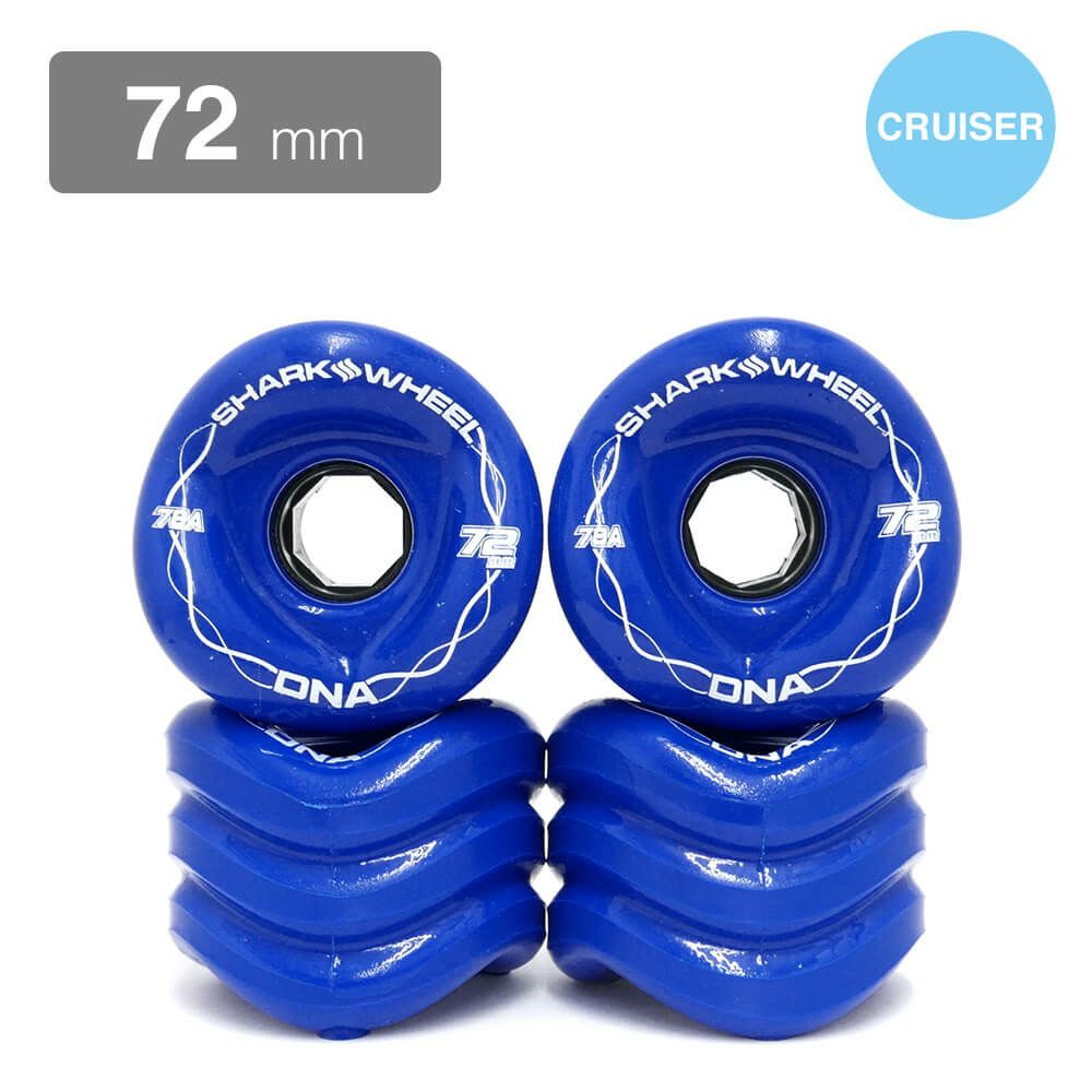 SHARK WHEEL シャークウィール ソフトウィール（クルーザー） DNA 78A BLUE 72mm