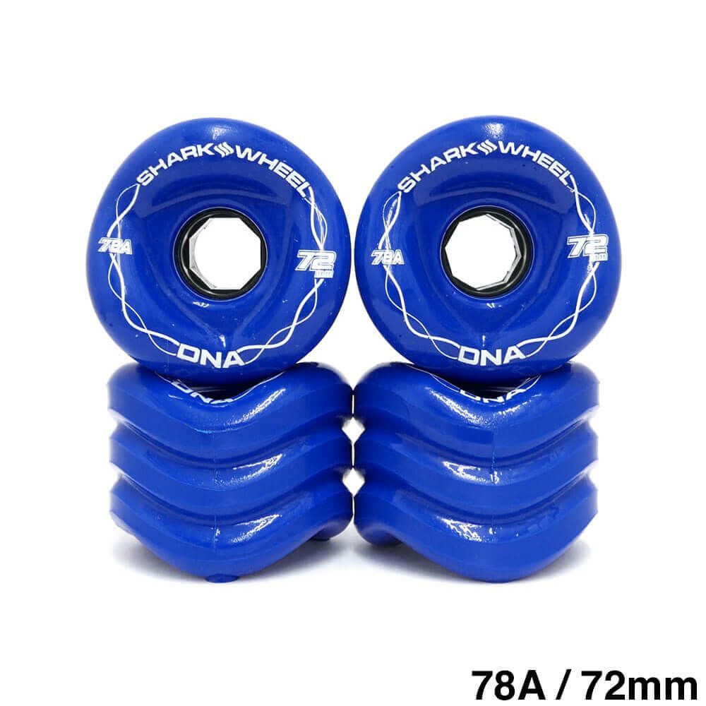 SHARK WHEEL シャークウィール ソフトウィール（クルーザー） DNA 78A BLUE 72mm