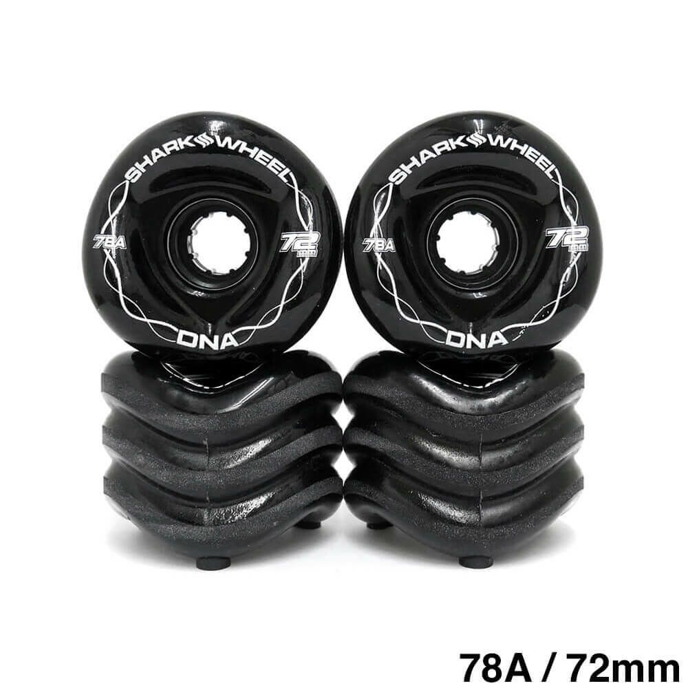 SHARK WHEEL シャークウィール ソフトウィール（クルーザー） DNA 78A BLACK 72mm