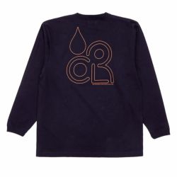 COLOR COMMUNICATIONS LONG SLEEVE カラーコミュニケーションズ ロングスリーブTシャツ DRIP EMB CLR NAVY