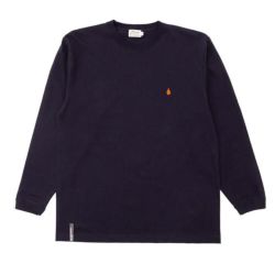 COLOR COMMUNICATIONS LONG SLEEVE カラーコミュニケーションズ ロングスリーブTシャツ DRIP EMB CLR NAVY 1