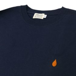 COLOR COMMUNICATIONS LONG SLEEVE カラーコミュニケーションズ ロングスリーブTシャツ DRIP EMB CLR NAVY 2