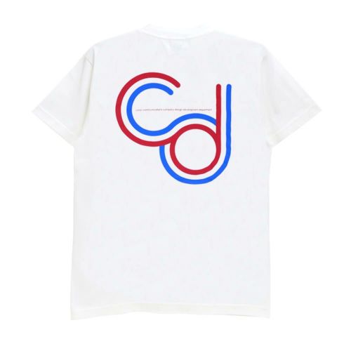 COLOR COMMUNICATIONS T-SHIRT カラーコミュニケーションズ Tシャツ C3D3 LINE WHITE