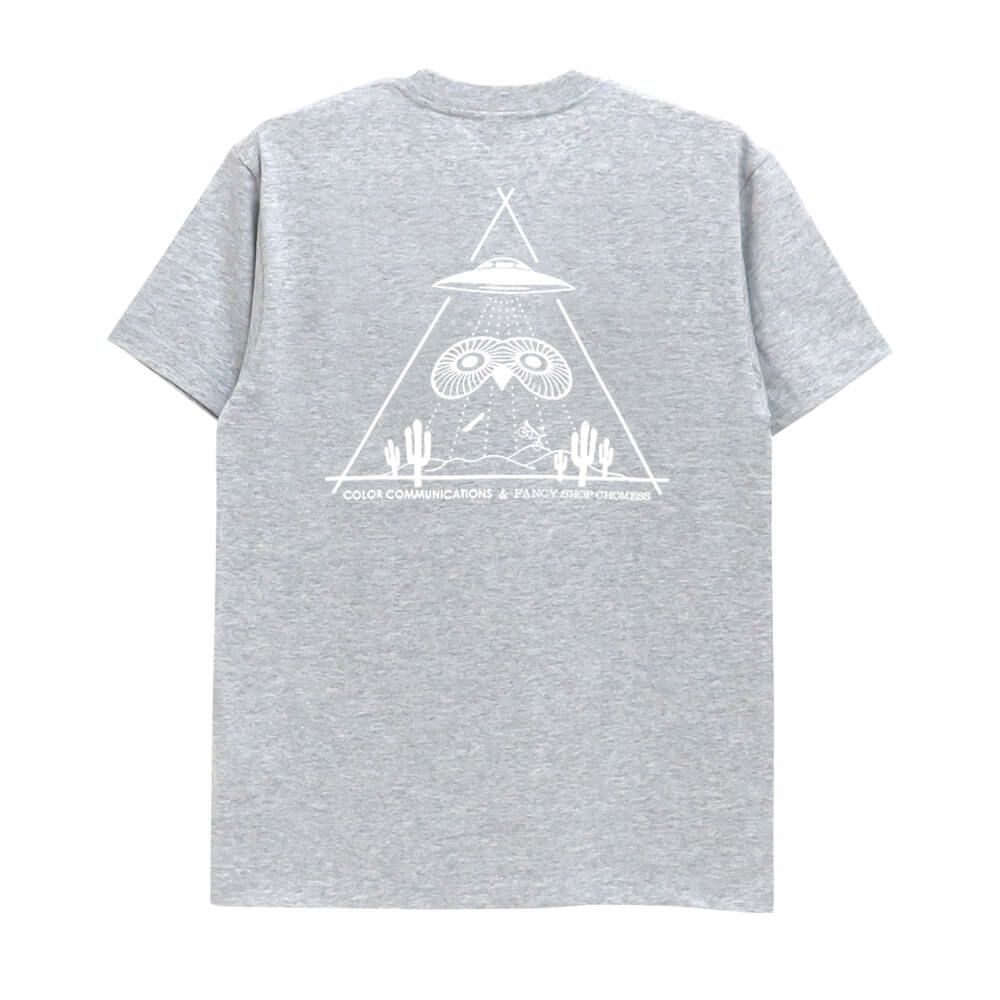 COLOR COMMUNICATIONS T-SHIRT カラーコミュニケーションズ Tシャツ FANCY SHOP CHOMESS EXPLORERS GREY/WHITE