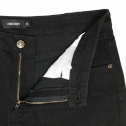 THEORIES SHORTS セオリーズ ショーツ PLAZA DENIM SHORTS BLACK 3