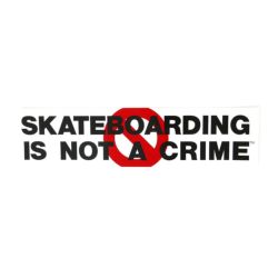 SANTA CRUZ STICKER サンタクルーズ ステッカー SKATEBOARDING IS NOT A CRIME