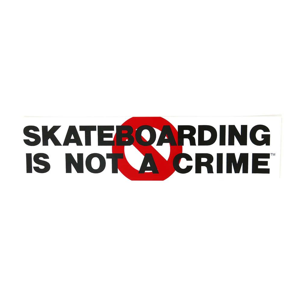 SANTA CRUZ STICKER サンタクルーズ ステッカー SKATEBOARDING IS NOT A CRIME