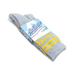 ANTIHERO SOCKS アンチヒーロー ソックス 靴下 BLACK HERO IF FOUND GREY/YELLOW 5