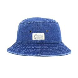 COLOR COMMUNICATIONS HAT カラーコミュニケーションズ ハット COTTON TAG BUCKET DENIM DARK BLUE 1