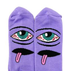 TOY MACHINE SOCKS トイマシーン ソックス 靴下 BLOODSHOT EYE PURPLE 4