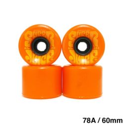 OJ WHEEL オージェー ソフトウィール（クルーザー） SUPER JUICE オレンジ/黄 60mm