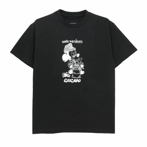 SNACK T-SHIRT スナック Tシャツ SEE IN THE SIGHTS CHICAGO BLACK