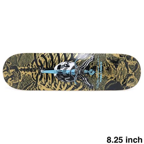 POWELL PERALTA DECK パウエルペラルタ デッキ TEAM SKULL AND SWORD GOLD 8.25