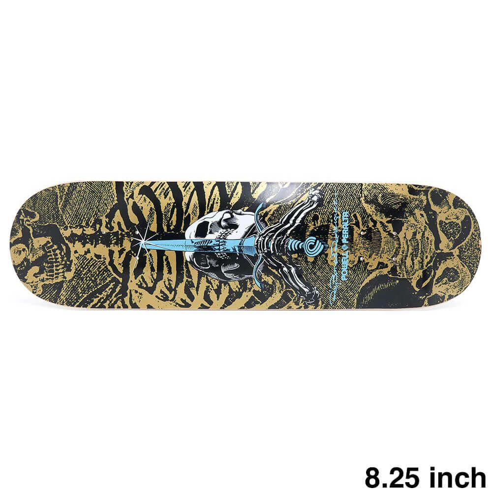 POWELL PERALTA DECK パウエルペラルタ デッキ TEAM SKULL AND SWORD GOLD 8.25