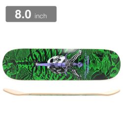 POWELL PERALTA DECK パウエルペラルタ デッキ TEAM SKULL AND SWORD GREEN 8.0